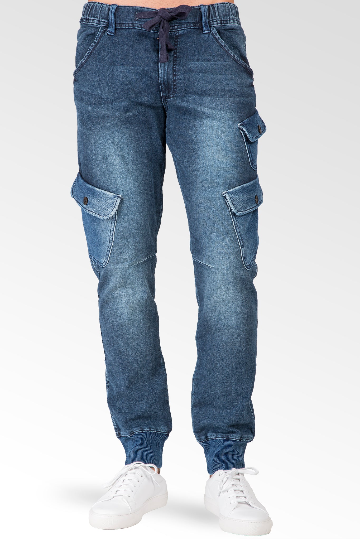 Buy DENIM UNCLE Men Wide Leg 6 Pocket Cargo Denim Jeans (28, Black) at  Amazon.in